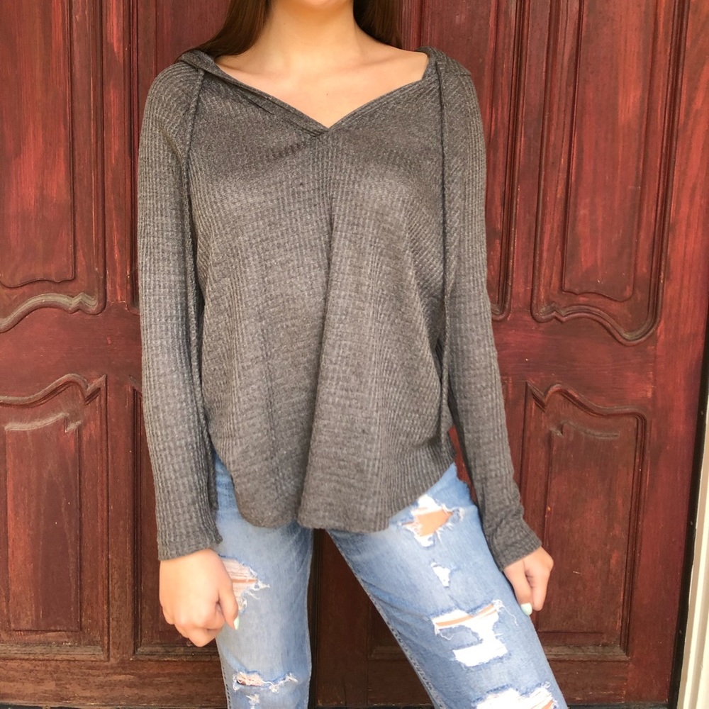 Grey Sweater with Hood - Nectar Clothing (NWOT)